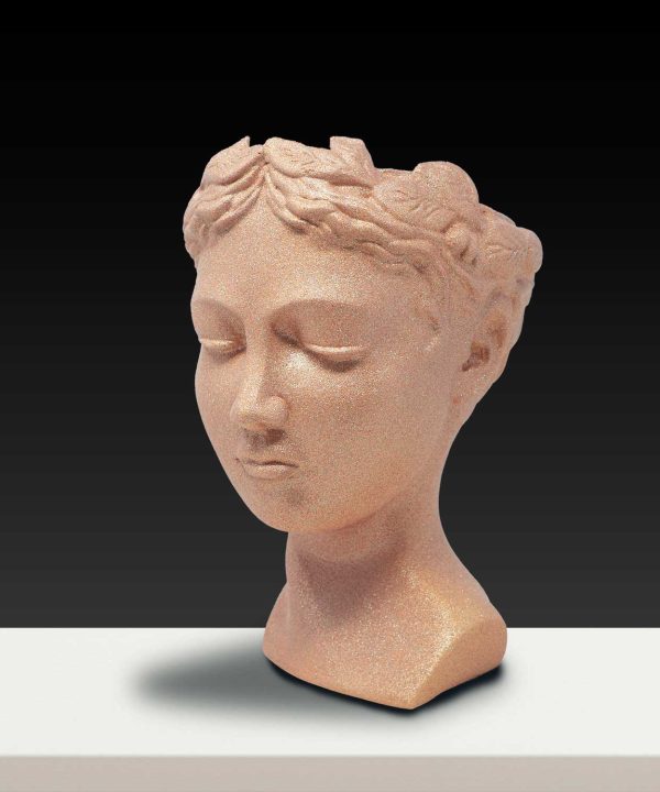 Wholesale Pack 4 - Sofia Vase - Beige base with Rose Gold and Glitter